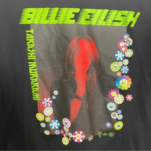 Uniqlo x Billie Eilish x Takashi Murakami Women's Photo Tee Black M - Picture 4 of 5